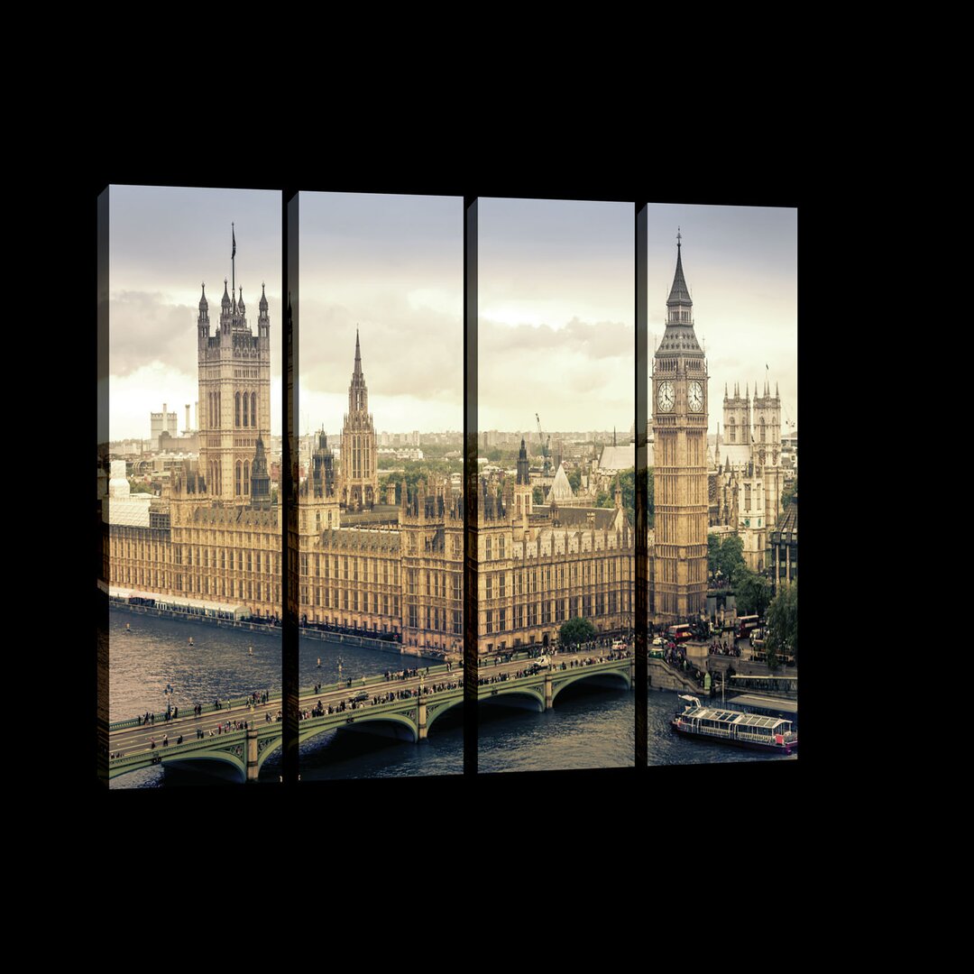 4-tlg. Leinwandbilder-Set Westminster