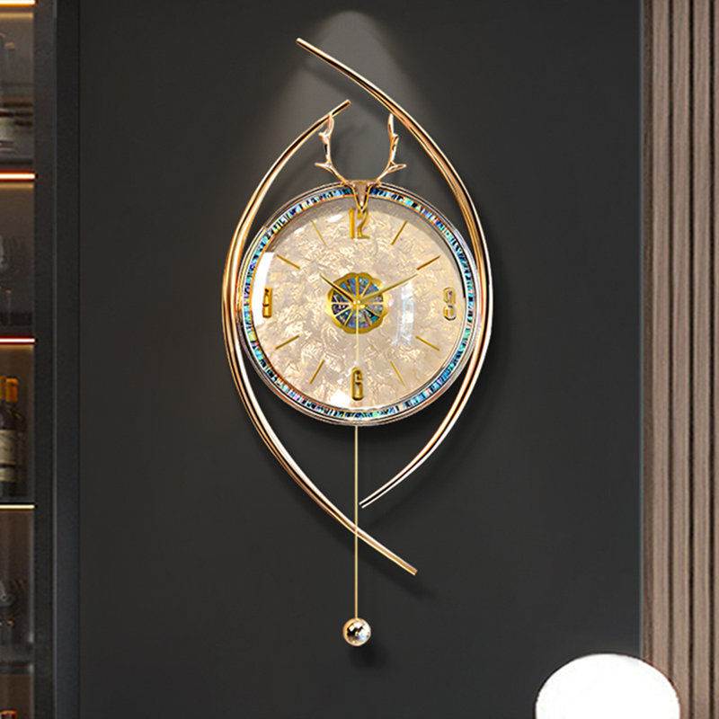 Horloge murale silencieuse moderne haut de gamme