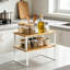 Expandable & Stackable Kitchen Shelf Organisers - Set of 2