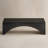 Claverton Modern Black Coffee Table with Ribbed Curved Base-582016427