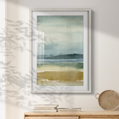 Perspectives ocre I - impression encadrée