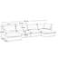 Canapé modulaire en U à 4 places pour le salon