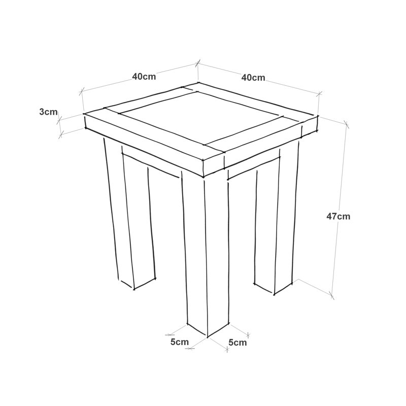 Rockett Dressing Table with Mirror