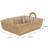 Vertical Weave Large Shelf Storage Basket with Round Handles