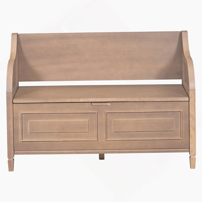 Rustic Multifunctional Storage Bench (Brown+Beige)
