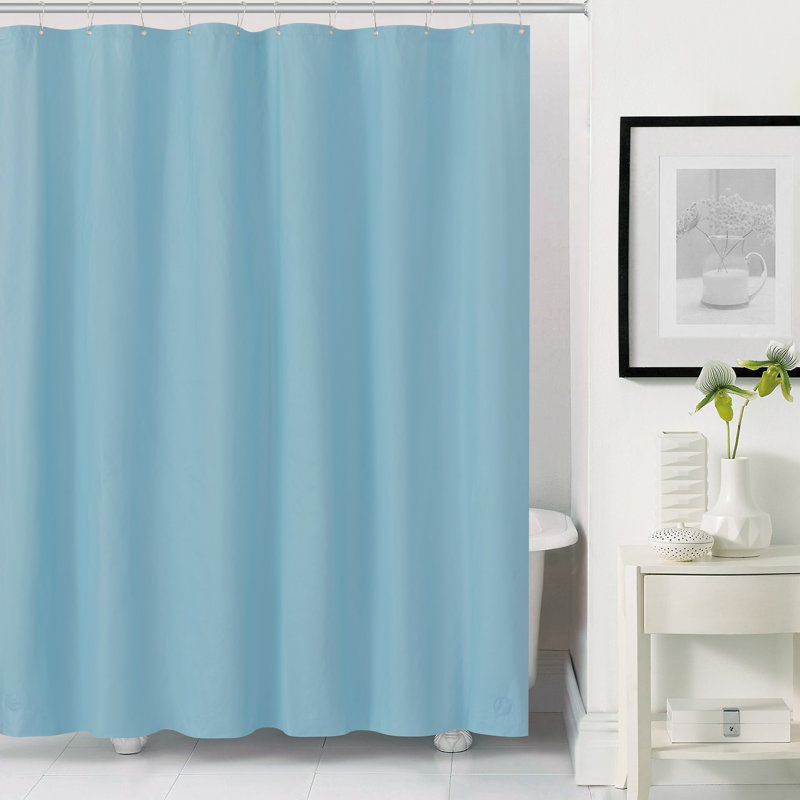 Doublure de douche lourde de calibre 6 PEVA, 72 po x 72 po, Turquoise