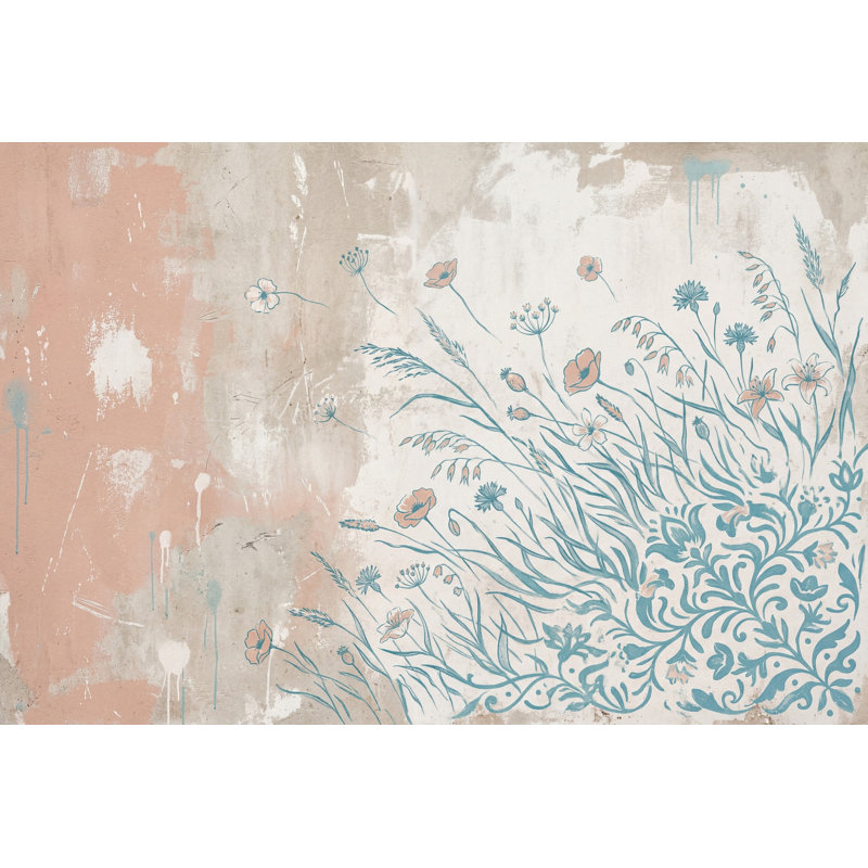 Papier peint fleurs sauvages Wild Art, 120 po x 96 po, Non tissé