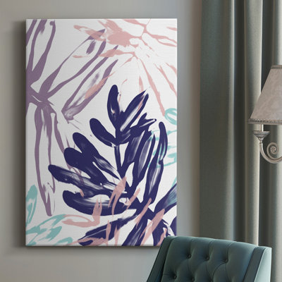 Miami Floral II - peinture sur toile tendue