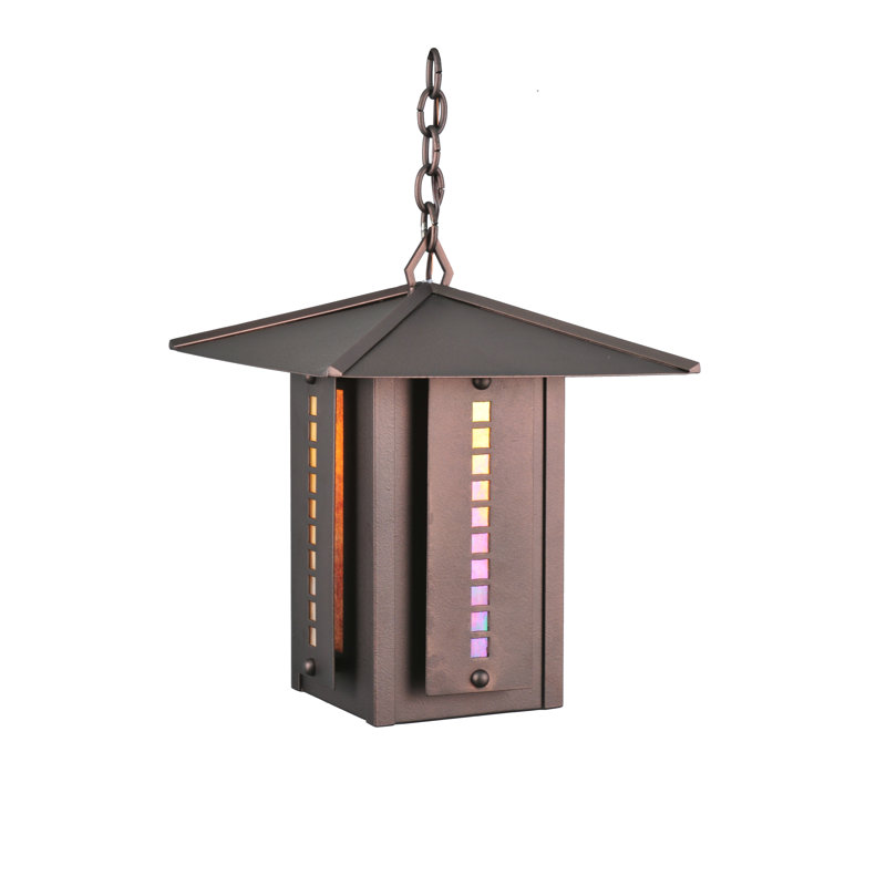 Luminaire suspendu rectangulaire 1 lumières lanterne