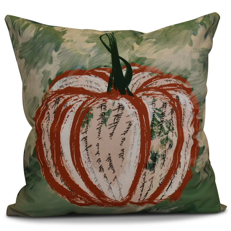 Housse et housse de coussin Flip for Fall Artistic, H 20 po x l 20 po x P 2 po, Orange foncé