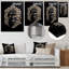 Masque tribal africain noir et blanc II-92735586