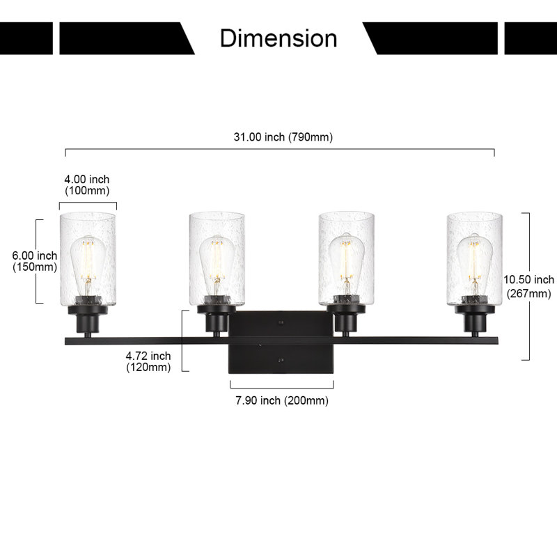 Adeswara 4 - Light Dimmable Vanity Light