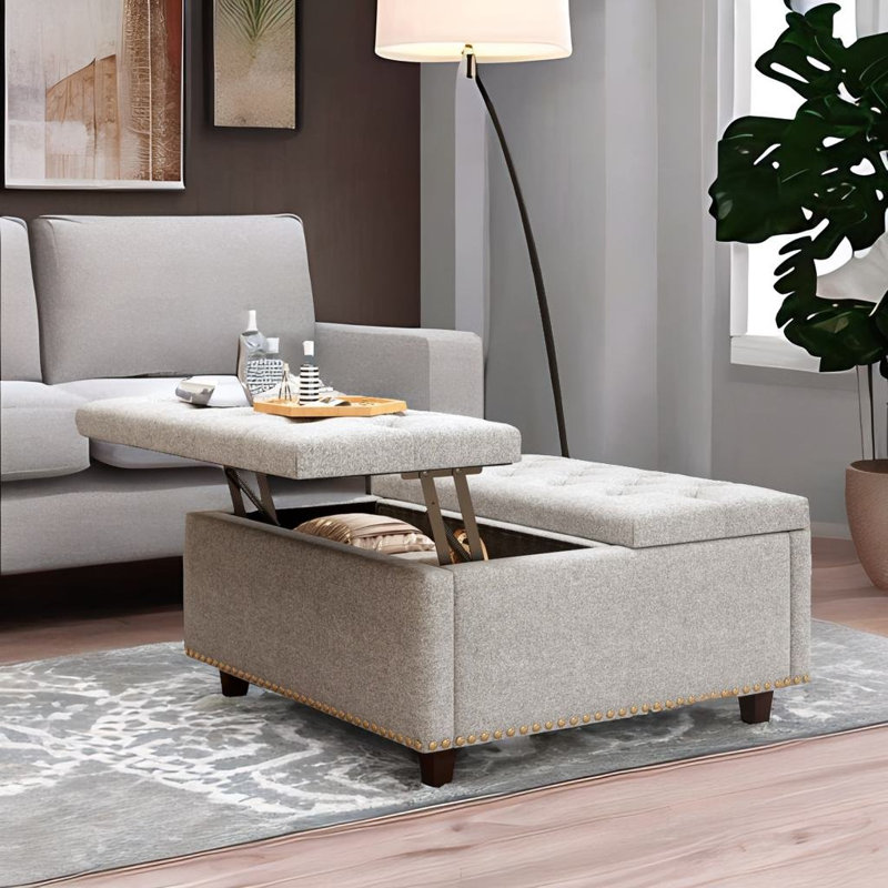 Table basse Thelmon, Beige