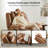 Zero zero clearence recliner  Power Recliner With Dual Motor Adjustable Headrest, Scratch-Resistant Faux Leather, USB Charging, Brown-1706892098