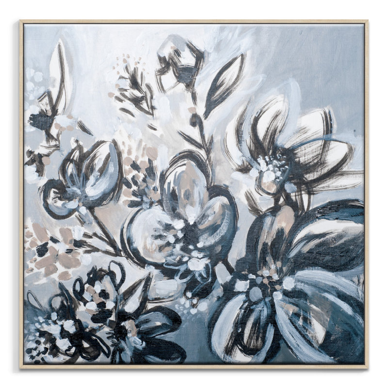 Amanda Morie - Painting on Canvas, 41cm H x 41cm W, Timber Floater Frame