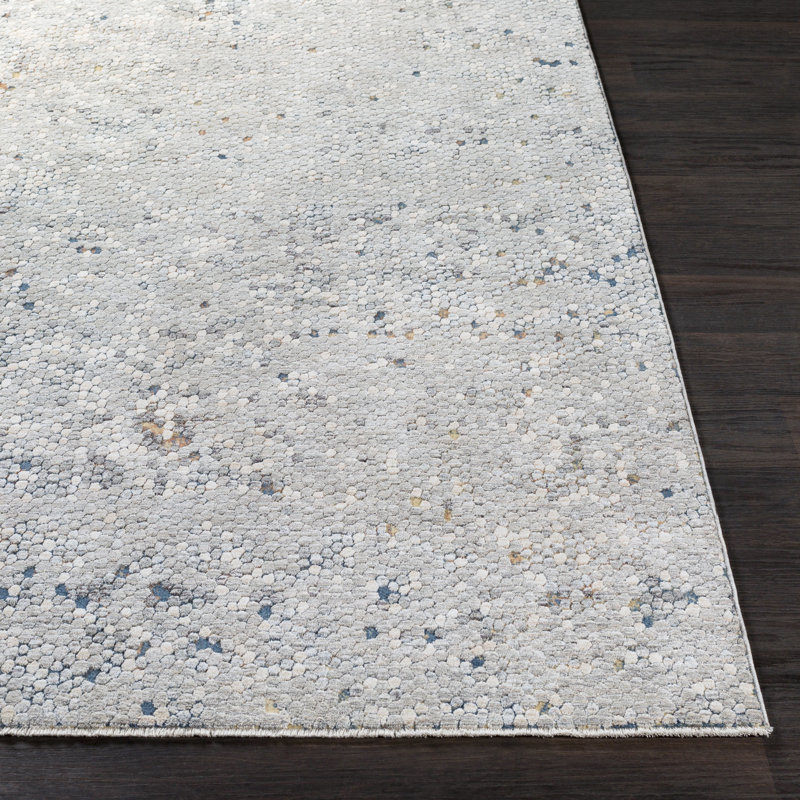 Rickard Power Loom Teal/Aqua Rug, Runner 3'3" x 8'