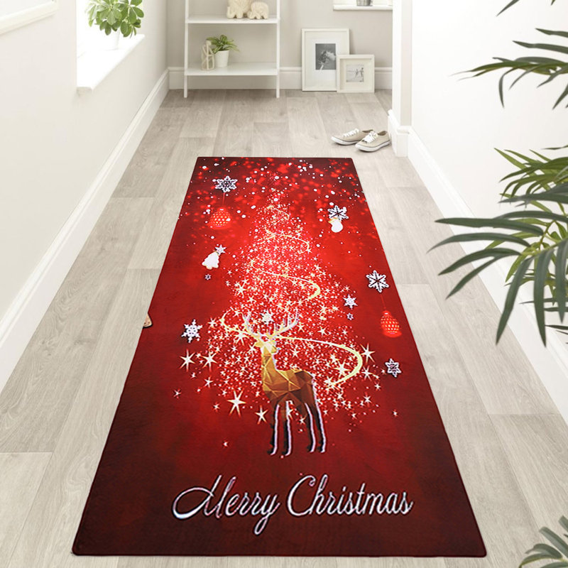 Jenova Polyester Non-Skid Kitchen Mat, Rectangle 5'11" x 2'