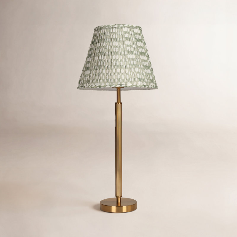 Lampe de table de style campagne moderne à 1 ampoule Brissa, Vert