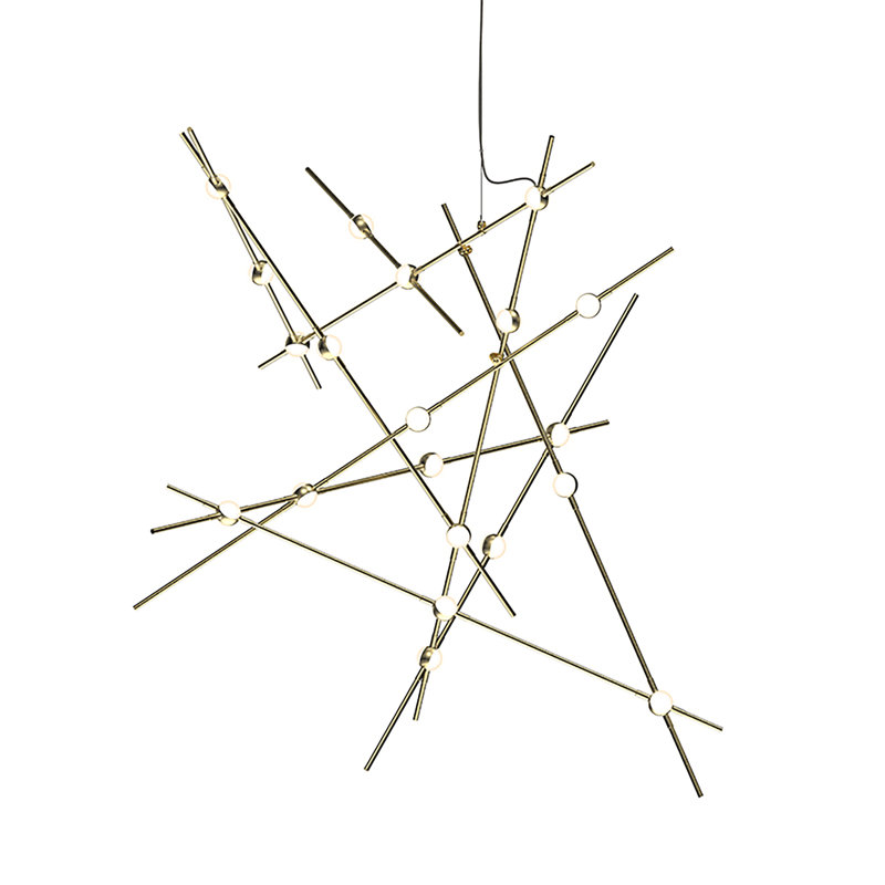 Constellation® 20 - Light LED Chandelier, 2700K, Satin Nickel/Clear