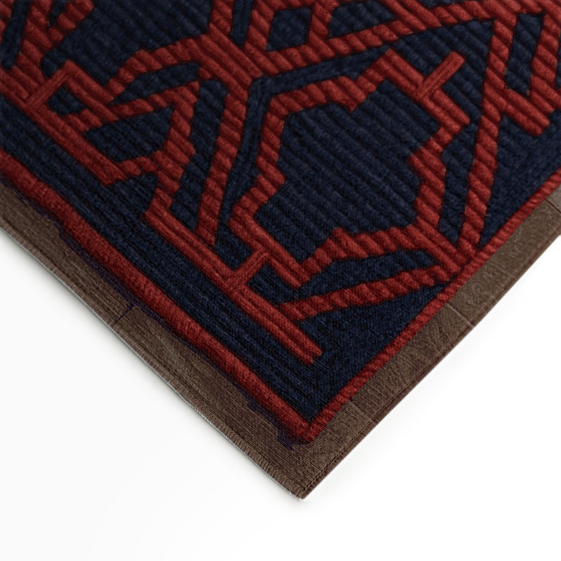 Tapis mauve intérieur et extérieur Trellis, Rectangulaire 3 pi x 5 pi