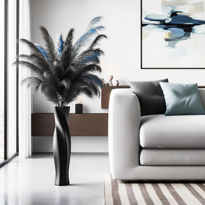 23.6" Tall Floor Vase for Home Decor