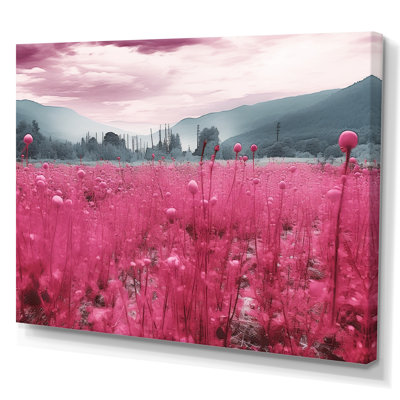 " Fushia Blooming Abstraction III "