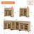 Storage Cabinet With Glass Doors, 3 In 1 Modern Sideboard With Adjustable Shelves And 2 Drawers, Coffee Bar Cabinet For Living Room, Kitchen-1232501456-1238358003