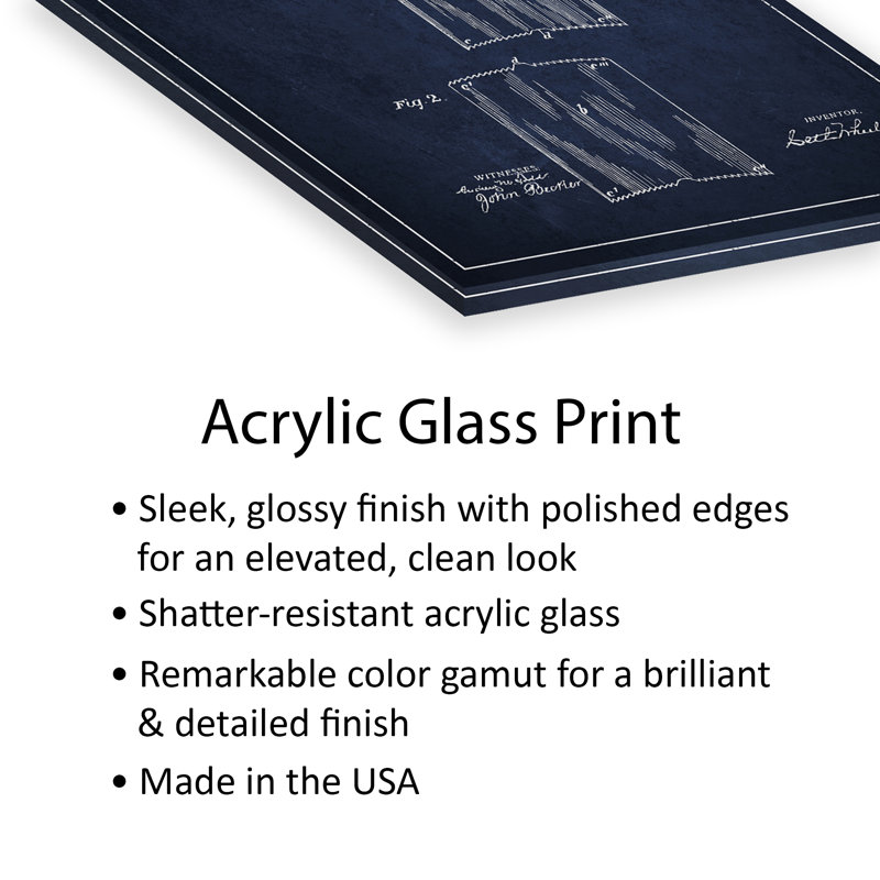 On Plastic/Acrylic, Navy Blue