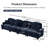 Sofa, Cloud Couch Sectional Sofa, Chenille Sofa-616619239-616619235