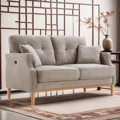 Nathaneil Fabric 56.8'' Reception Loveseat