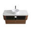 Ensemble de meuble-lavabo cannelé avec armoire de rangement et tiroirs 48 po Avalon-133010654
