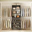 Organisateur de placard 4 pi 9 pi Seward avec 4 tiroirs en bois et 4 tringles-1952849635