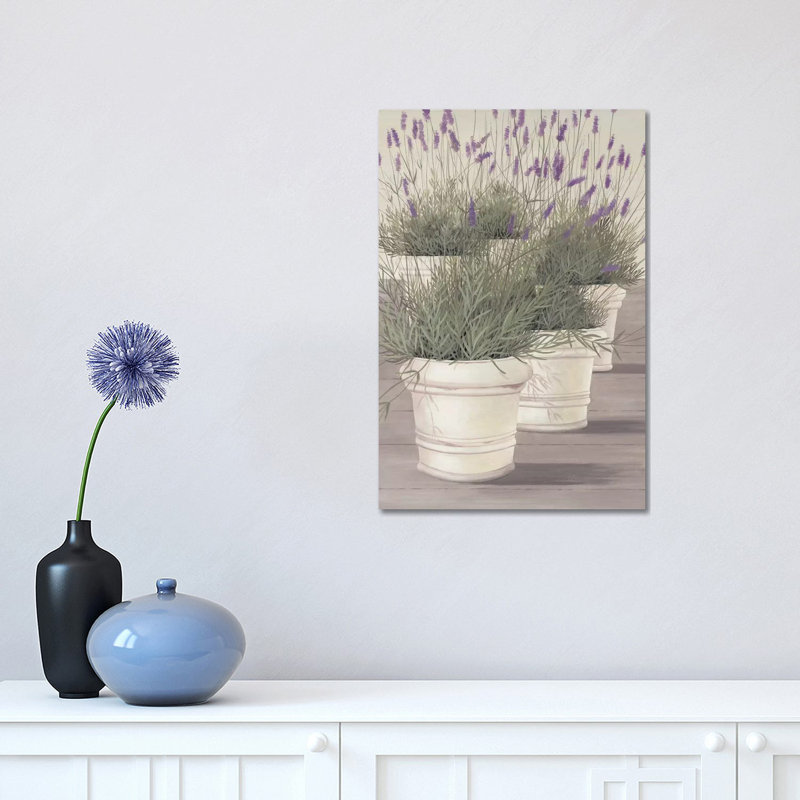 Lavender 1 Piece Wrapped Canvas Wall Art, 30.48 cm H x 45.72 cm W