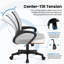 Chaise de travail ergonomique en filet avec support lombaire réglable-1270979513