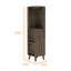 Armoire de rangement en coin à 1 tiroir et 2 tablettes