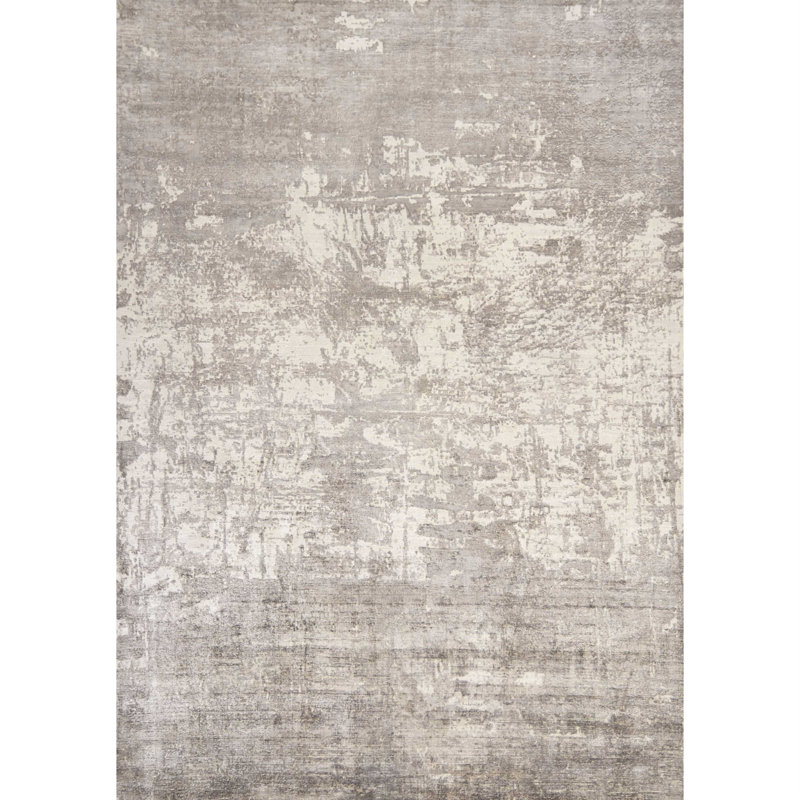 Tapis beige en viscose 8 pi x 11 pi Palmerai, Rectangle 8 pi x 11 pi