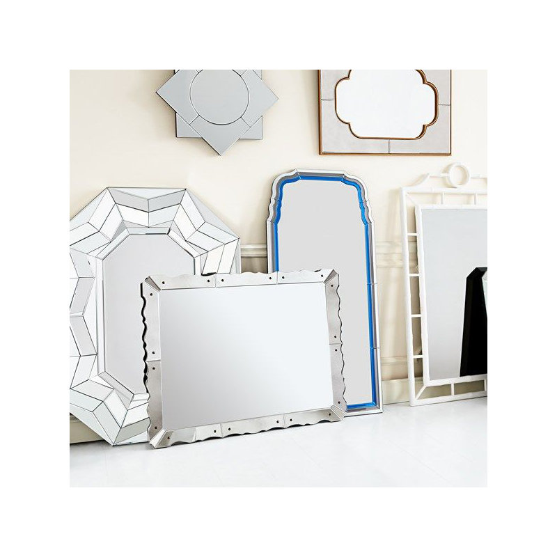 Caroline Scalloped Beveled Wall Mirror