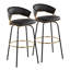 Ensemble de 2 tabourets de bar à hauteur fixe 30 po Jie-100480874-129937257-129937258