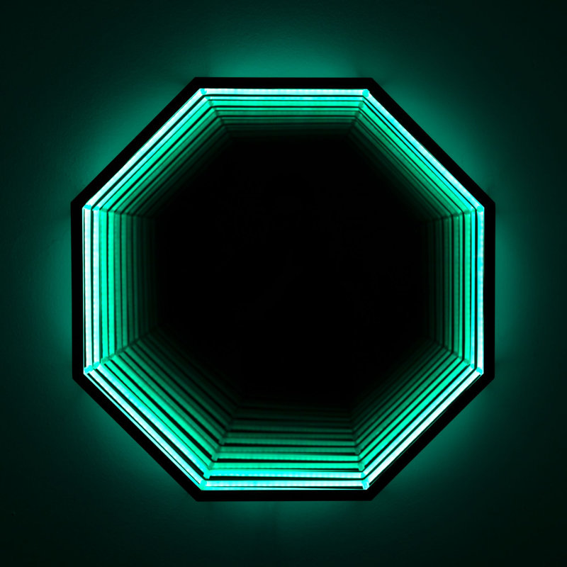 Large RGB Octagon Infinity Mirror Light