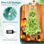 Arbre de Noël artificiel Holiday Aisle® 7 pi avec 1040 branches et 380 lumières DEL blanc chaud