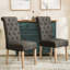Habit Solid Wood Tufted Parsons Dining Chair, Elegant And Comfortable For Modern Kitchens And Dining Rooms, Set Of 2-121054899