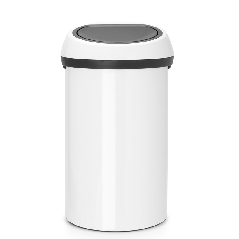 Brabantia 60 Litre Touch Bin, White