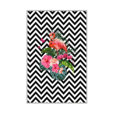 Soft & Durable Area Rug (80 x 50 cm), 100% Polyester, 1.6 x 2.6 ft | Antibacterial, Non-Slip PVC Underside, 0.3 in Pile Height | Machine Washable, 3D Digital Print | Ideal for Living Rooms & Bedrooms