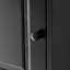 Armoire de rangement multi-fonctionnelle avec deux portes et tablettes réglables, tablette ouverte