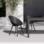 Chaise d'appoint de salle à manger en plastique 2pc Norna-403536081