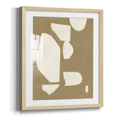 «Chunky Abstract I», peinture encadrée sur papier