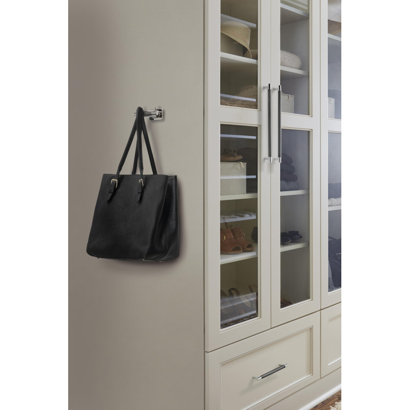 Esquire 8 inch (203mm) Center-to-Center Polished Nickel/Gunmetal Cabinet Pull, 8", Polished Nickel/Gunmetal