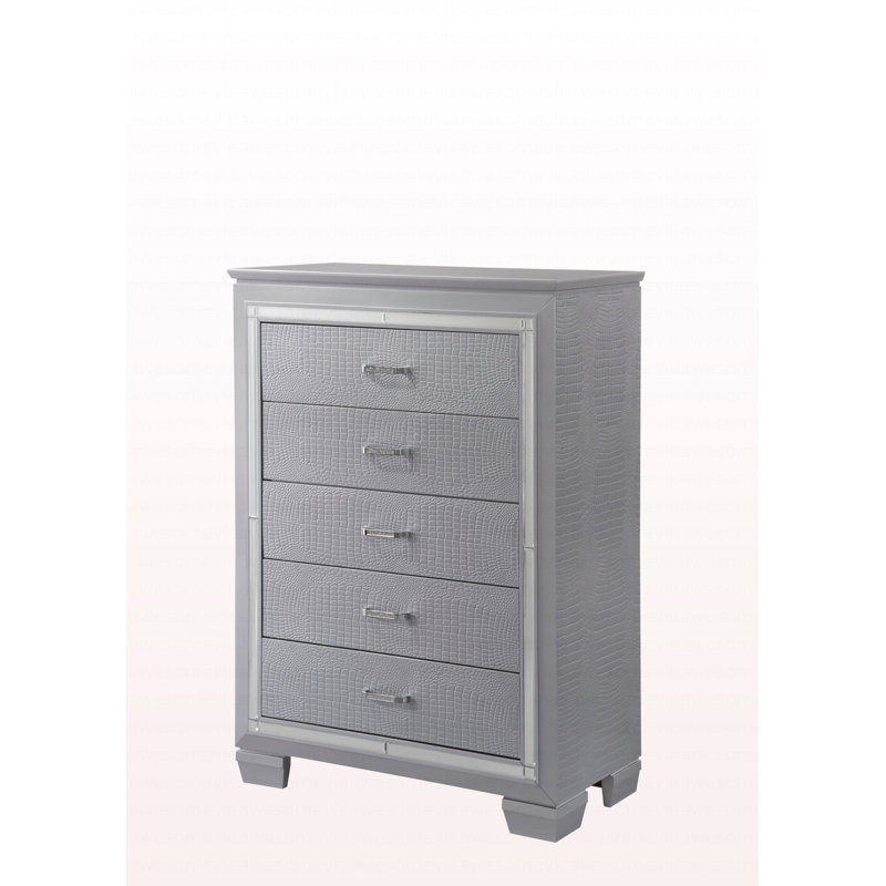 Miroir à commode haute 5 tiroirs 1Pc