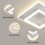 30Cm White Square Acrylic LED Flush Mount Ceiling Light