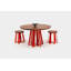 ARS Round Walnut Wood Dining Table-21385680